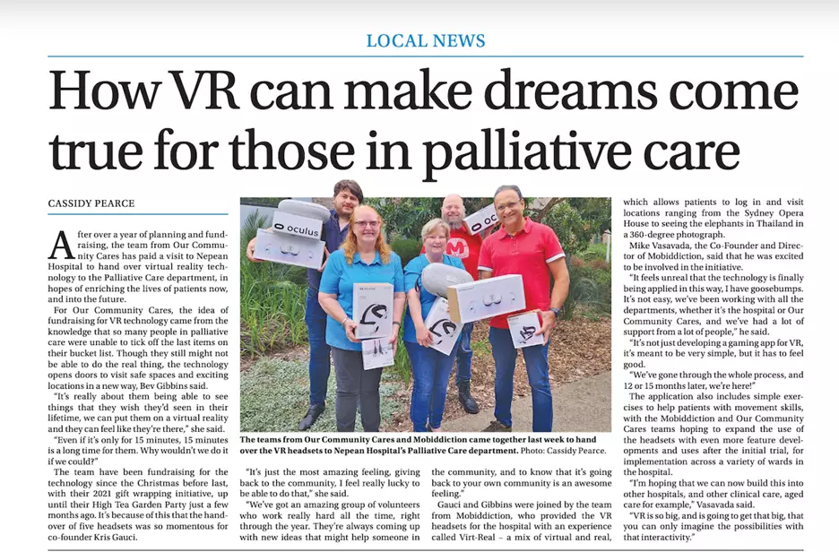 VR for patients